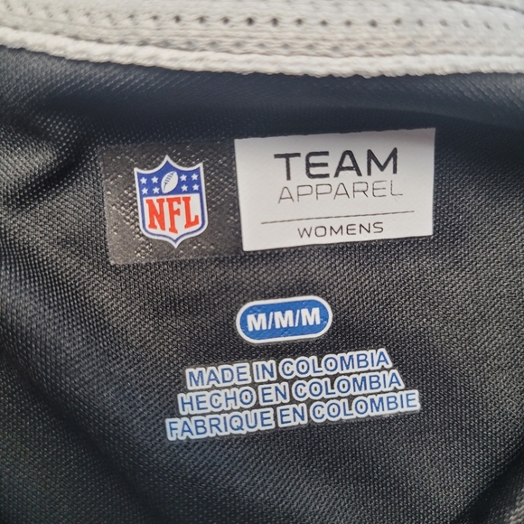 NWT Greenbay Packer NFL Team Apparel Short Sleeve Tee Black/White Women's M - Picture 7 of 11